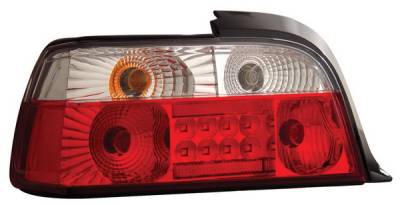 Anzo - BMW 3 Series 2DR Anzo LED Taillights - Red & Clear - 321002