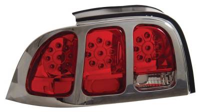 Anzo - Ford Mustang Anzo LED Taillights - Red & Clear - 321021