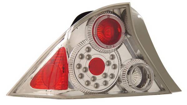 Anzo - Honda Civic 2DR Anzo LED Taillights - Chrome - 321032