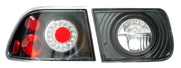 Anzo - Honda Civic 2DR Anzo LED Taillights - G2 - Black - 321039