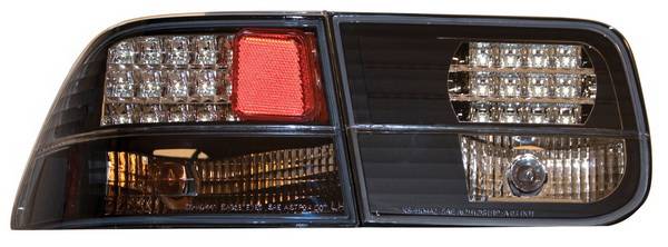 Anzo - Honda Civic 2DR Anzo LED Taillights - Black - 321041