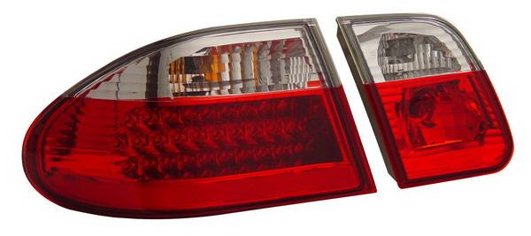 Anzo - Mercedes-Benz E Class Anzo LED Taillights - Red & Clear - 321052