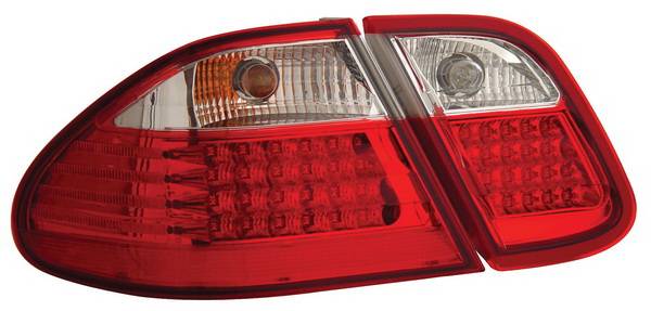 Anzo - Mercedes-Benz CLK Anzo LED Taillights - Crystal Lens - Red & Clear - 321104