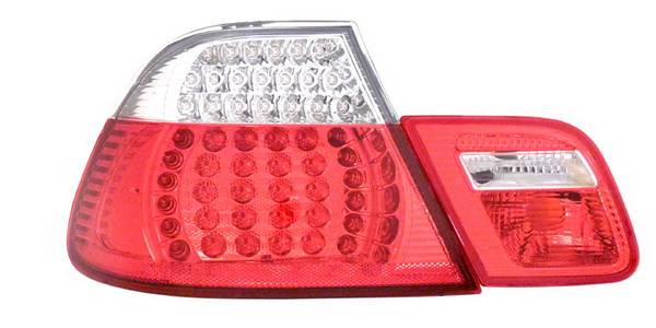 Anzo - BMW 3 Series 2DR Anzo LED Taillights - Red & Clear - 4PC - 321105