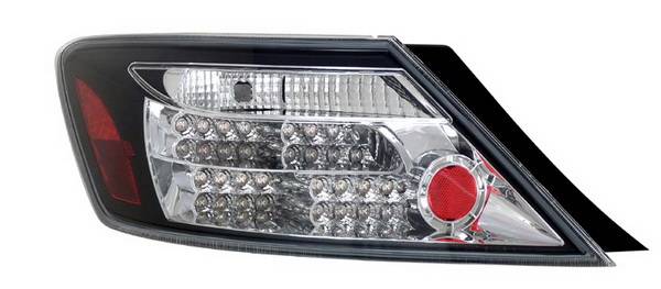 Anzo - Honda Civic 2DR Anzo LED Taillights - Black - 321107