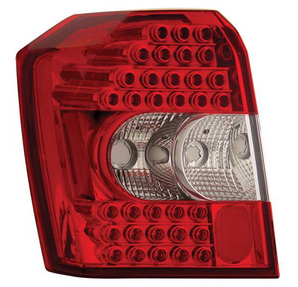 Anzo - Dodge Caliber Anzo LED Taillights - Crystal Lens - Red & Clear - 321110