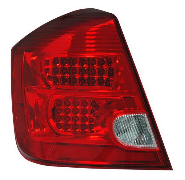 Nissan Sentra Anzo LED Taillights - Red & Clear - 321166