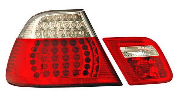 Anzo - BMW 3 Series Anzo LED Taillights - Red & Clear - 4PC - 321185