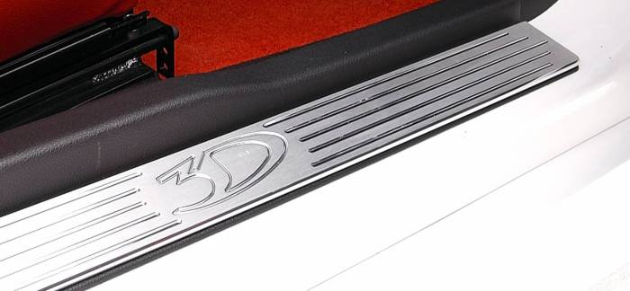 3dCarbon - Ford Mustang 3dCarbon Billet Aluminum Door Sills - Pair - 331043