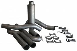 Bully Dog - GMC Sierra Bully Dog Single Turbo Back Exhaust Kit with Tip - Aluminized Steel - 83010