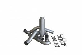 Bully Dog - GMC Sierra Bully Dog Single Turbo Back Exhaust Kit with Tip - Aluminized Steel - 83410