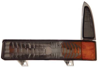 Anzo - Ford Superduty Anzo Parking Lights - Smoke with Amber Reflector - 511041