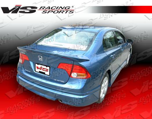 VIS Racing - Honda Civic 4DR VIS Racing Fuzion Spoiler - 06HDCVC4DFUZ-003