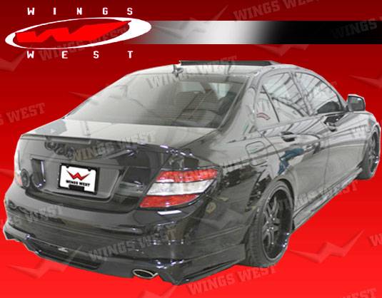 VIS Racing - Mercedes-Benz C Class VIS Racing JPC Rear Spoiler - Polyurethane - 08MEW2044DJPC-003P