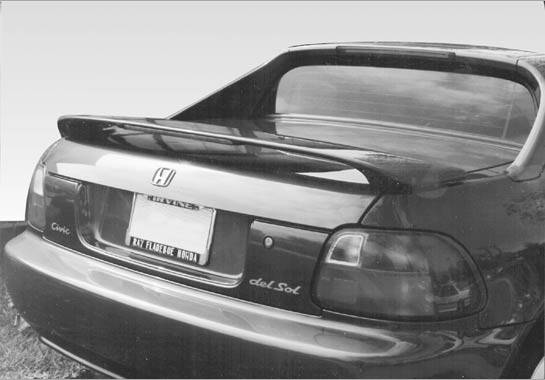 VIS Racing - Honda Del Sol VIS Racing 2 Leg Wing with Light - 491051-2L-1