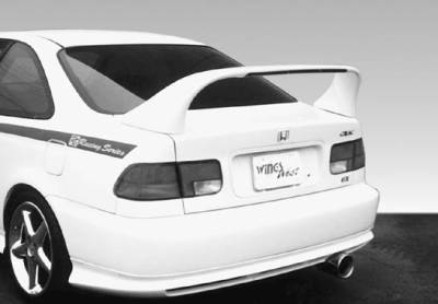 VIS Racing - Honda Civic 2DR VIS Racing Super Style Wing with Light - 591035-V26L