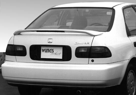 VIS Racing - Honda Civic 2DR & 4DR VIS Racing Factory Style Wing with Light - 591039L