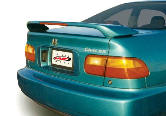 VIS Racing - Honda Civic 2DR VIS Racing Custom Wing with Light - 591073L