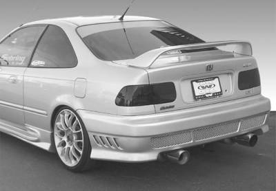 VIS Racing - Honda Civic 2DR VIS Racing Factory Style High Wing with Light - 591410L