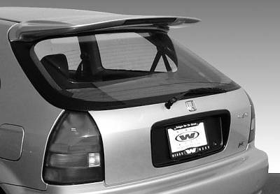 VIS Racing - Honda Civic HB VIS Racing Whaletail Wing with Light - 591451L