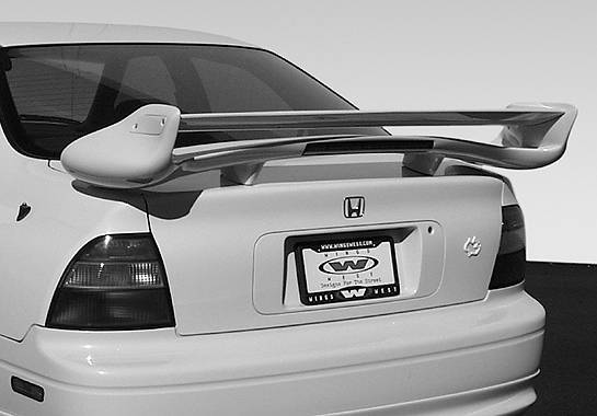 VIS Racing - Honda Accord 2DR & 4DR VIS Racing Commando Type 2 Wing with Light - 591452L
