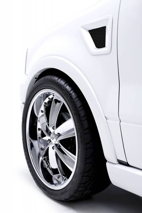 3dCarbon - Ford F150 3dCarbon Type II Front Fender Vents without Horizontal Cross Bar -Pair - 691119