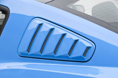 3dCarbon - Ford Mustang 3dCarbon Window Louvers- with Gel Decals - 691606