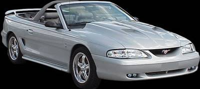 APM. - Ford Mustang APM Fiberglass Non-Functional Hood - Primed - 811132