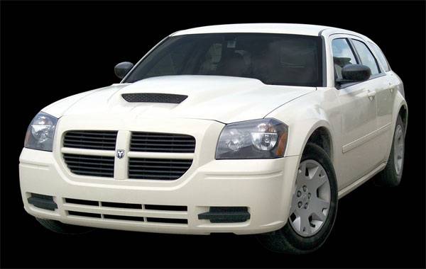 APM. - Dodge Magnum APM Fiberglass Functional Hood - Painted - 811270