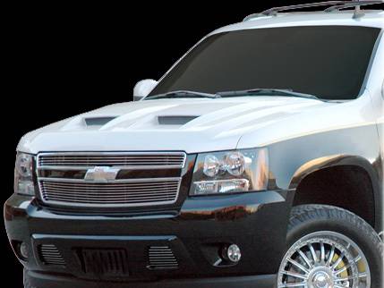 APM. - Chevrolet Avalanche APM Fiberglass Functional Hood - Painted - 811320