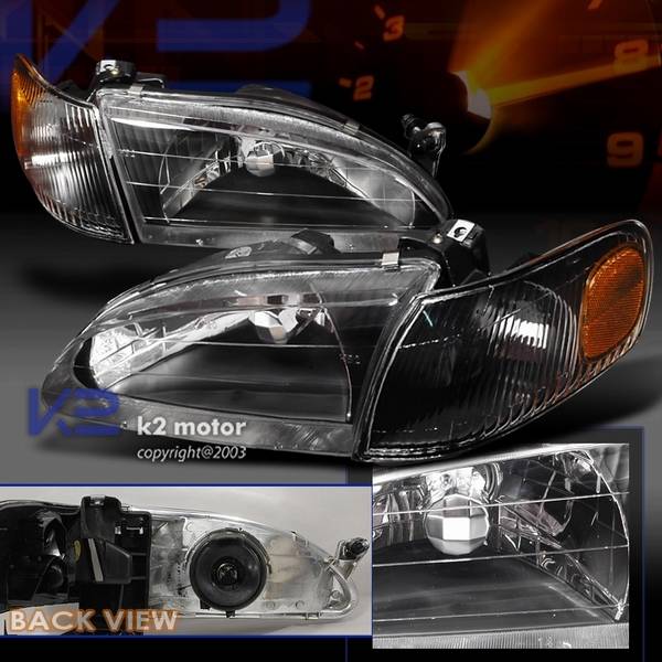 Custom Disco - Toyota Corolla Custom Disco Black Headlights - 2LH-COR98JM-KS