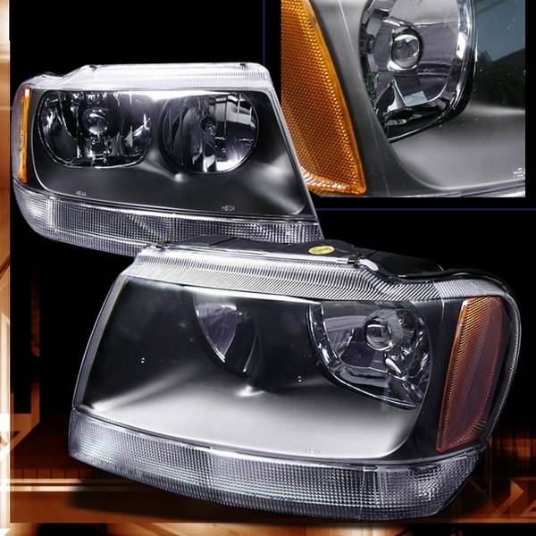 Custom Disco - Jeep Grand Cherokee Custom Disco Black Headlights - 2LH-GKEE02JM-KS