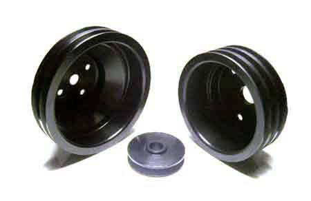 Auto Specialties - Auto Specialties Crank Pulley with 25 Percent Reduction - Full Charge 950 RPM - Hard Black Aluminum - 841322