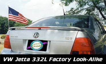 California Dream - Volkswagen Jetta California Dream OE Style Spoiler with Light - Unpainted - 332L