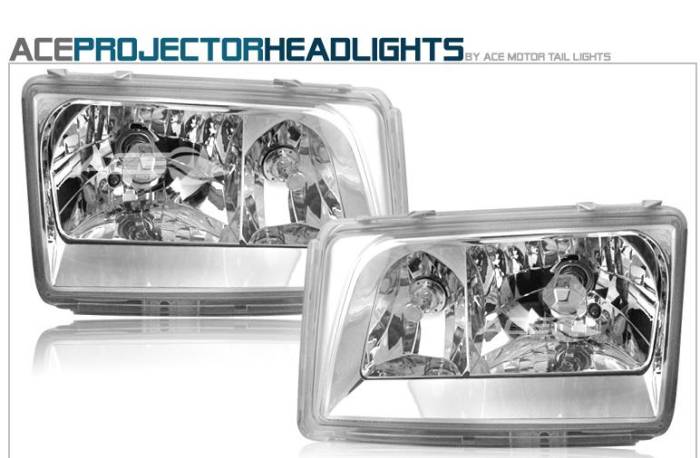Custom - Chrome Clear Headlights - 300E 400E