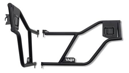 Warrior - Jeep Cherokee Warrior Rear Tube Door with Paddle Handles - 90784