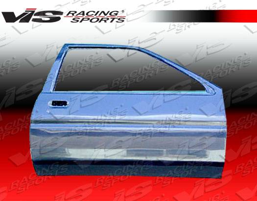 VIS Racing - Toyota Corolla VIS Racing OEM Style Carbon Fiber Door - Pair - 84TYCOR2DOE-025C