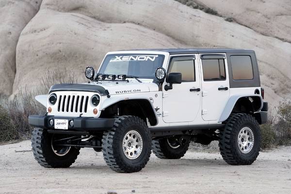 Xenon - Jeep Wrangler Xenon Flat Panel Rear Urethane Fender Flare Kit - 9130