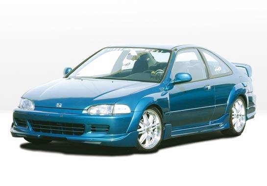 VIS Racing - Honda Civic 2DR VIS Racing Extreme Flare Set - 7PC - 890616