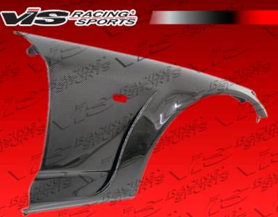 VIS Racing - Honda S2000 VIS Racing Ami Carbon Front Fenders with Extension - 30mm - 00HDS2K2DAMI-007C