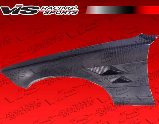 VIS Racing - BMW 3 Series VIS Racing R Tech Front Fenders - Carbon Fiber - 92BME362DRTH-007C