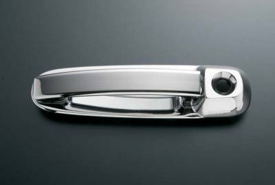 All Sales - All Sales Chrome Billet Door Handle Replacements - Left and Right Sides with Lock Hole - 400C