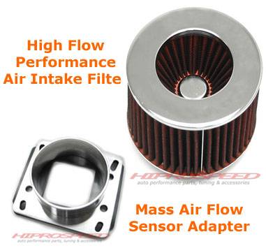 Custom - E30 Air Intake Filter With Air Flow Sensor Adapter