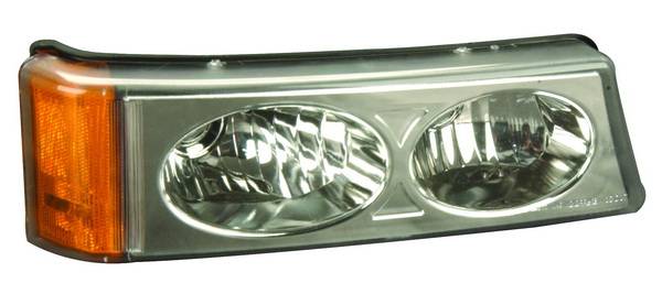 APC - Chevrolet Silverado APC Parking Lights with Black Housing - 403154PLE