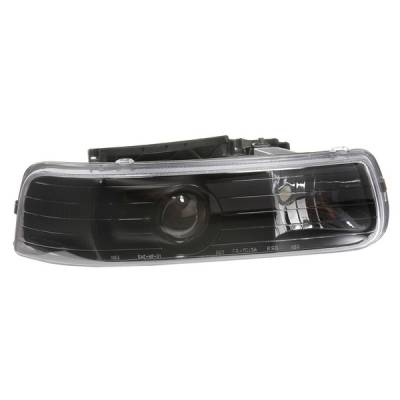 APC - Chevrolet Silverado APC Projector Headlights with Black Housing - 403650HLB
