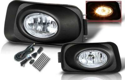 WinJet - Acura TSX WinJet OEM Fog Light - Clear - Wiring Kit Included - WJ30-0001-09