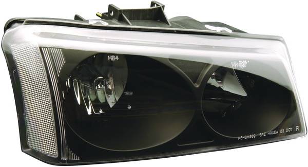 APC - Chevrolet Silverado APC Headlights with Black Housing - 403680HLDB