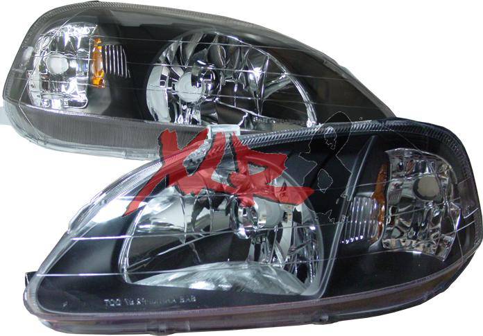 Custom - Black Housing Headlights Amber