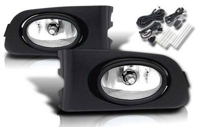 WinJet - Honda Civic 2DR & 4DR WinJet OEM Fog Light - Smoke - Wiring Kit Included - WJ30-0036-11