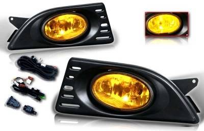 WinJet - Acura RSX WinJet OEM Fog Ligth - Yellow - Wiring Kit Included - WJ30-0060-12